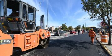 Se realizan tareas para la repavimentación de la avenida Colón
