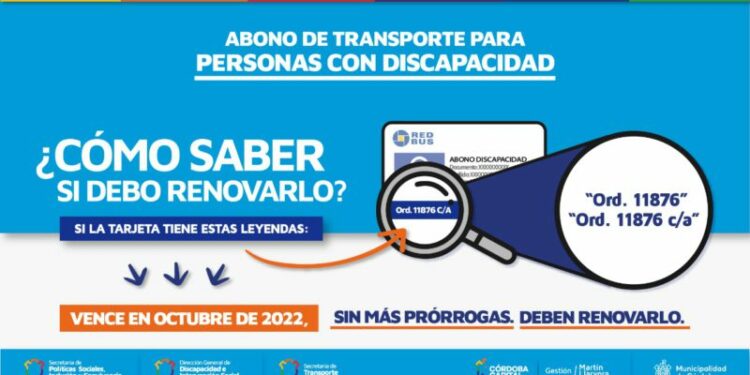 Renovación del abono gratuito
