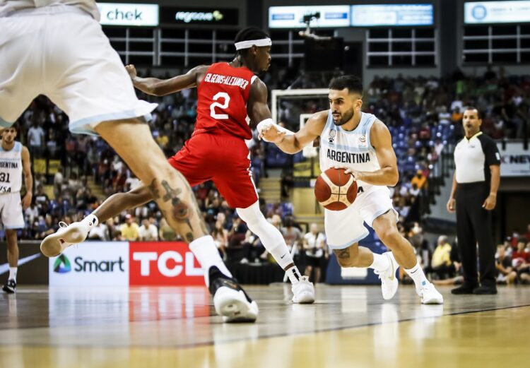Canada versus Argentina at the FIBA Basketball World Cup 2023 Qualifiers in Victoria, British Columbia Canada on Thursday August, 25, 2022. (KevinLight/FIBA)