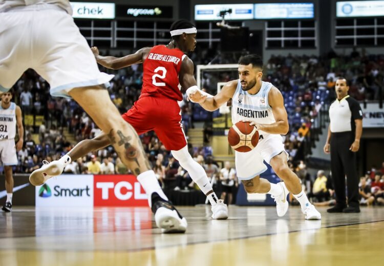 Canada versus Argentina at the FIBA Basketball World Cup 2023 Qualifiers in Victoria, British Columbia Canada on Thursday August, 25, 2022. (KevinLight/FIBA)