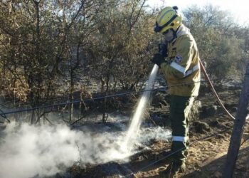 Bomberos lograron contener el incendio en Traslasierra