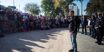 Concejales recorrieron el nuevo paseo de los Héroes de Malvinas