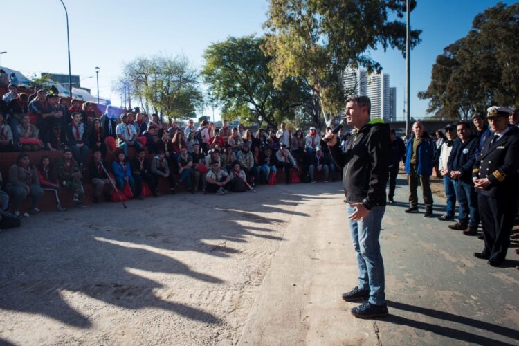El viceintendente Passerini encabezó la primera actividad en el espacio.
