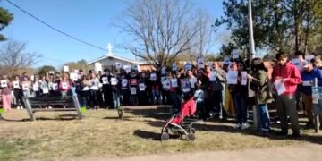 Familiares y amigos de Santiago Aguilera marcharon en Traslasierra por su aparición con vida