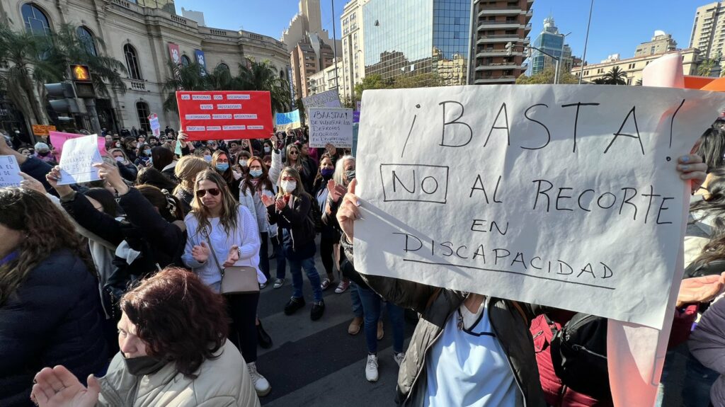 Discapacidad: hubo protestas por pagos atrasados y desactualizados a los prestadores