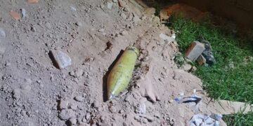 Encontraron un explosivo en plena calle