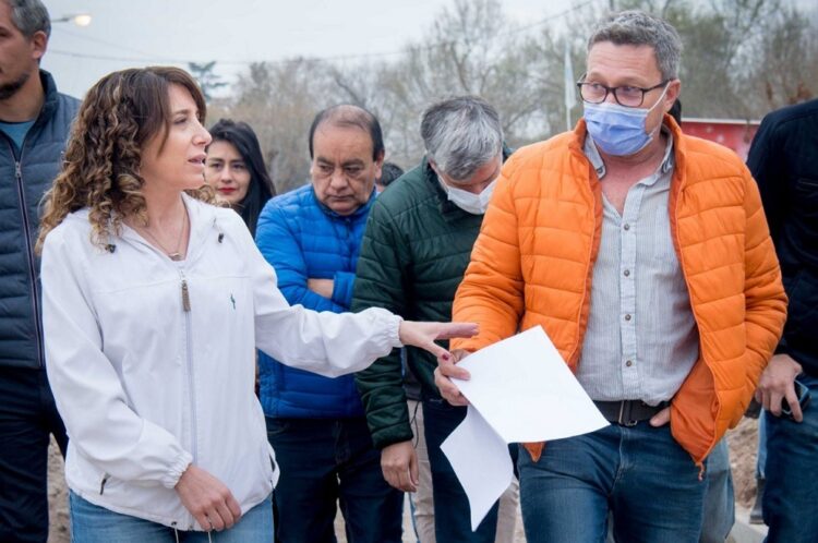 Jure supervisó obras de urbanización