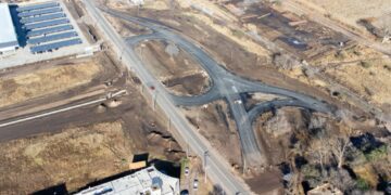 Avanzan las obras para la sistematización vial en Ruta Nacional 9 Norte