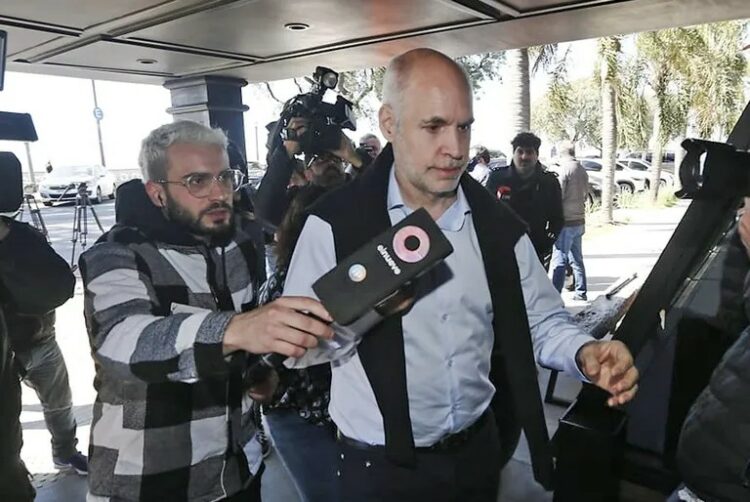Rodríguez Larreta al salir de la cumbre del PRO del lunes pasado.
