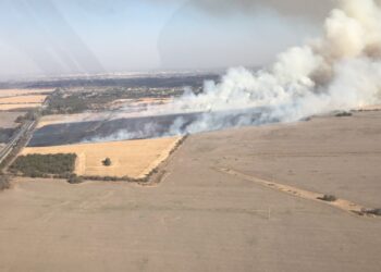 Controlaron el incendio que se desató en Sierras Chicas