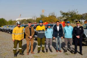 Se destinaron 16 nuevas camionetas para combatir los incendios forestales