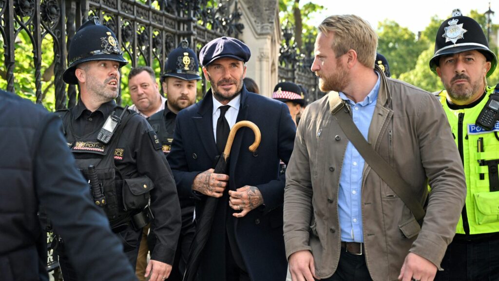 David Beckham hizo fila 12 horas para despedir a la reina Isabel II
