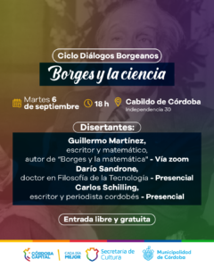 Comienza el ciclo “Diálogos Borgeanos” en el Cabildo de Córdoba