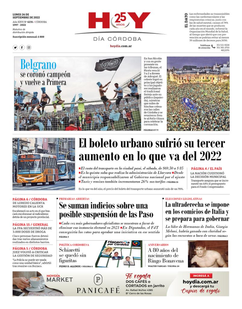 Portada 26.09.2022 Portada 26.09.2022