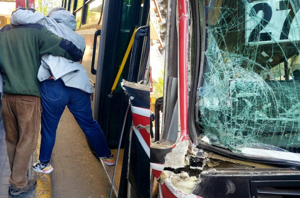 Un fuerte choque entre dos colectivos deja como saldo varios pasajeros heridos