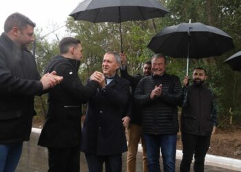 Se inauguró la pavimentación del acceso a la capilla Nuestra Señora del Pilar