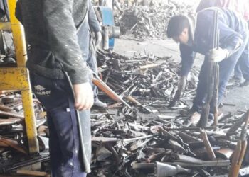Se devastaron más de 10.000 armas que estaban bajo custodia judicial