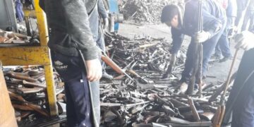 Se devastaron más de 10.000 armas que estaban bajo custodia judicial