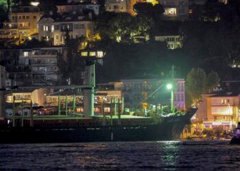 Barco granelero de Ucrania encalló en Estambul y obstaculiza el tráfico