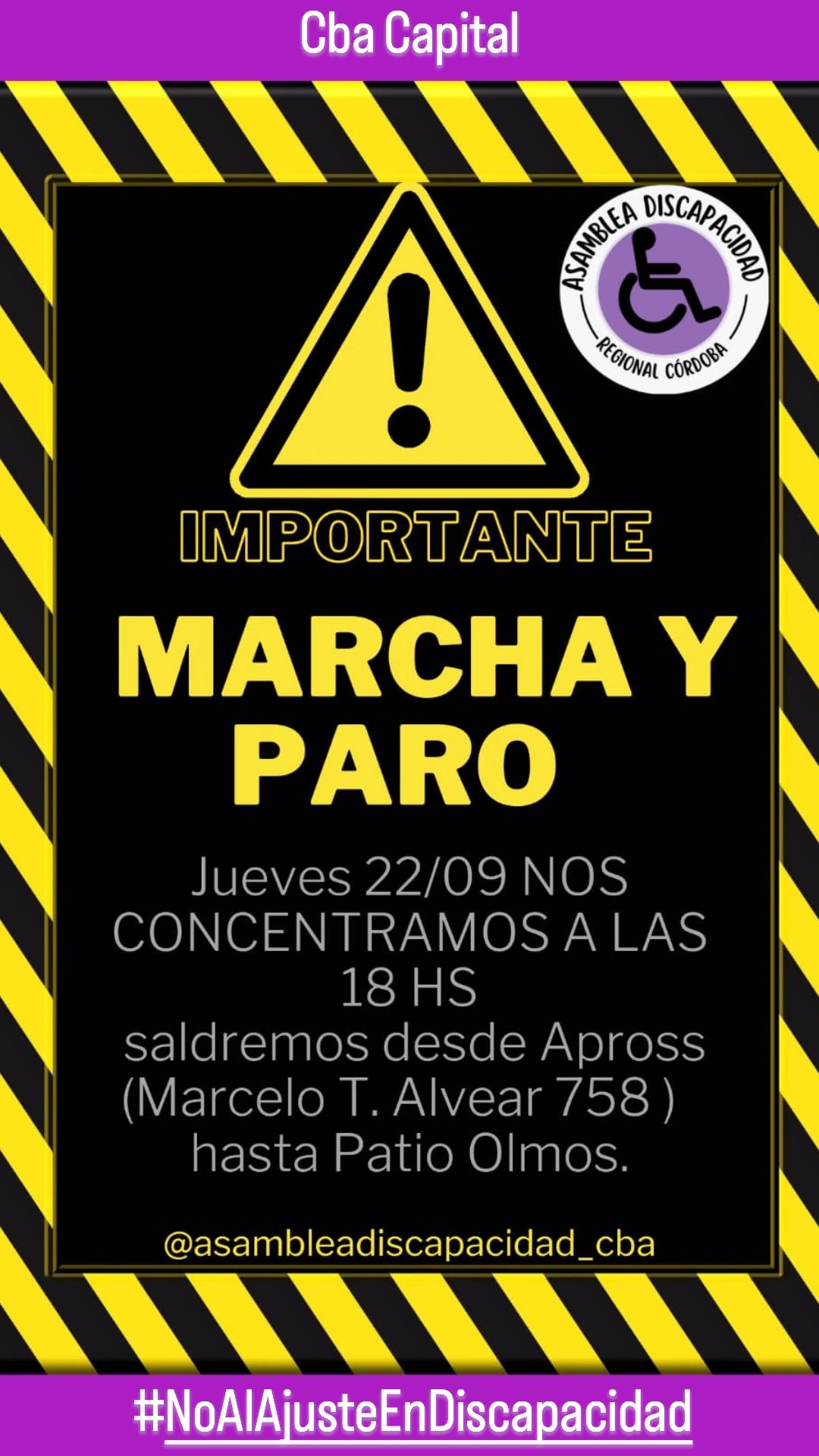 Vuelven a marchar en contra al recorte en discapacidad