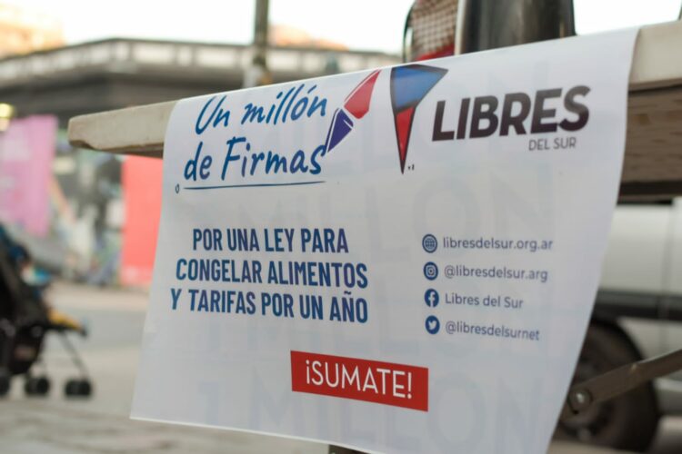 Cerró la campaña de firmas para congelar los precios de alimentos y comidas