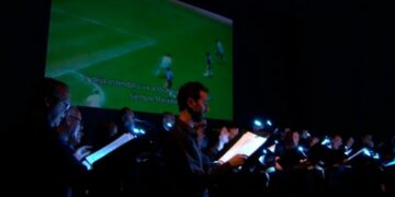 El coro municipal de la Ciudad reinterpretó el relato de Víctor Hugo del gol de Maradona
