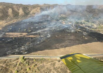 Controlaron dos focos y sigue activo el incendio de Quebracho Ladeado