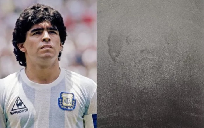 La cara de Maradona apareció milagrosamente en una silla y todo el mundo se ilusionó