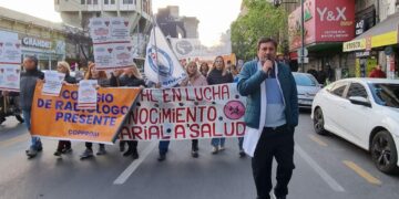 Personal de salud realizó la “marcha blanca”