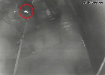 Una cámara de seguridad captó el momento exacto en el que balean a un joven en avenida Colón