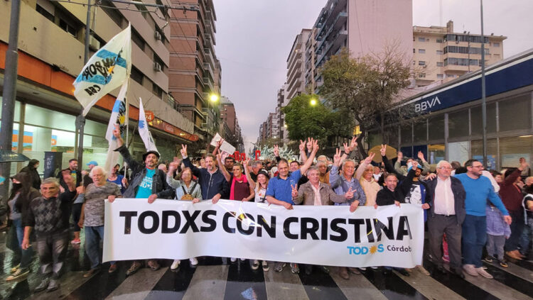 Córdoba marchará para repudiar el ataque contra Cristina Kirchner