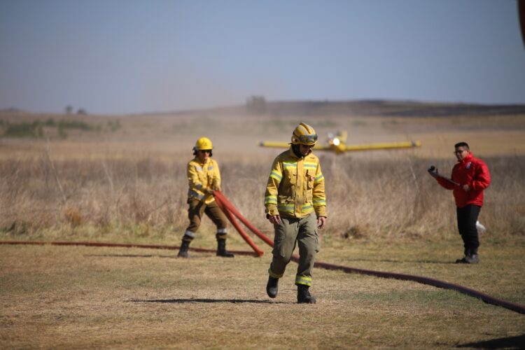 Se encuentra contenido en un 90% el incendio en la zona de Punilla