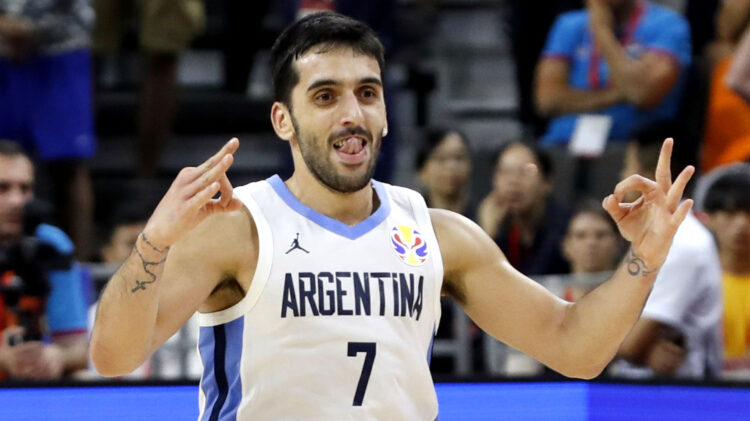 Basketball - FIBA World Cup - Quarter Finals - Argentina v Serbia - Dongguan Basketball Center, Dongguan, China - September 10, 2019  Argentina's Facundo Campazzo reacts during the match REUTERS/Kim Kyung-Hoon