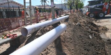 Finaliza la primera etapa de la obra cloacal en el Cerro