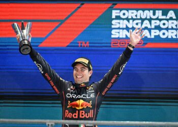 «Checo» Pérez ganó en Singapur