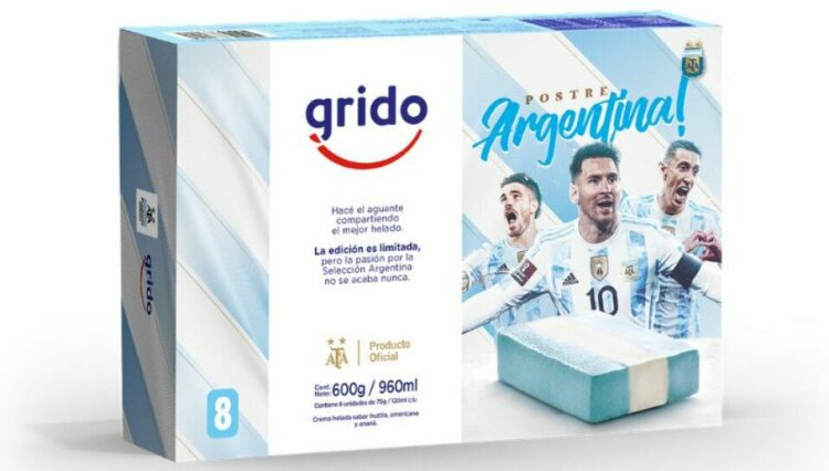 Grido lanzó su nuevo helado en honor a la Selección Argentina