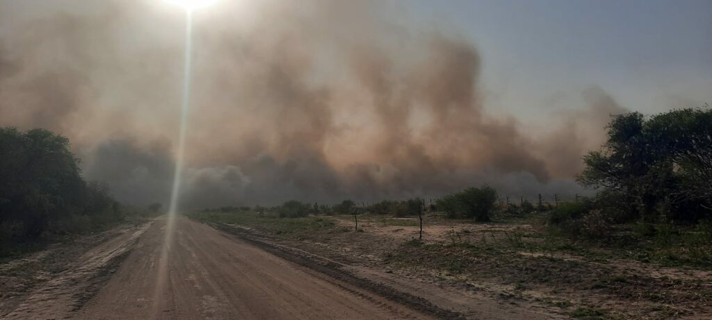 Los fuertes vientos provocaron tres focos de incendio