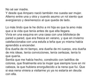 La profunda reflexión de una escritora sobre la maternidad: “No sé ser madre”