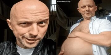 Gana miles de dólares por compartir videos inflando su panza en OnlyFans