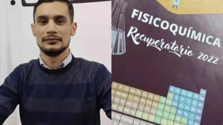Hizo un examen de Química para su alumnos basándose en el álbum de figuritas del Mundial