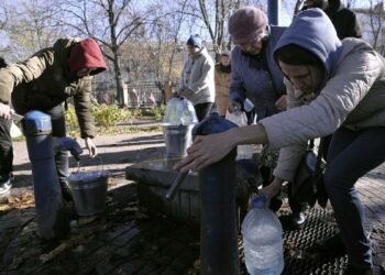 Ucrania, sin agua y sin luz