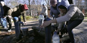 Ucrania, sin agua y sin luz