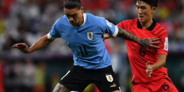 Con pocas emociones, Uruguay y Corea del Sur empataron 0 a 0