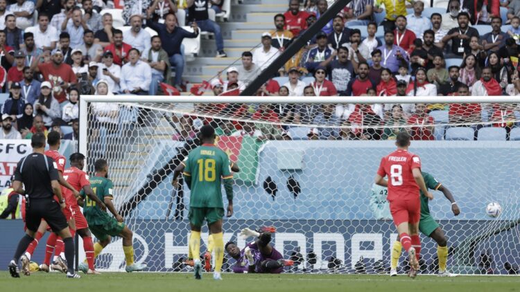 En un interesante encuentro, Suiza superó por 1 a 0 a Camerún