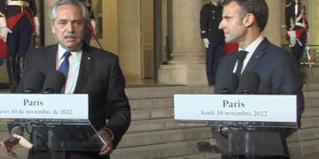 Fernández dijo que con Macron comparten un mirada común «sobre los problemas que el mundo atraviesa»