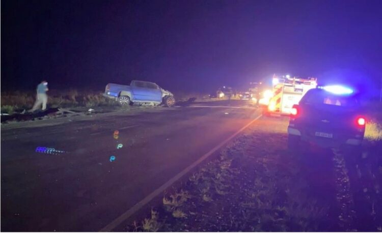 Un triple choque en Río Primero dejó como saldo la muerte de dos personas