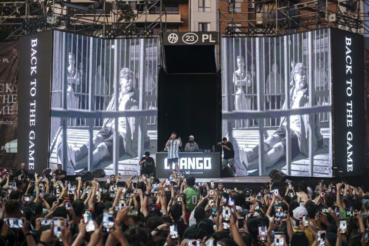 Paulo Londra volvió a los escenarios con un show sorpresivo en el Parque de las Tejas