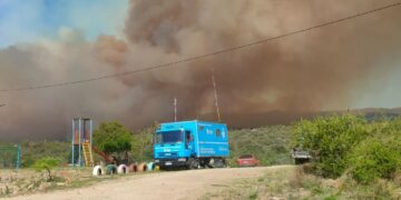 Continúa el combate contra los incendios en departamento Pocho