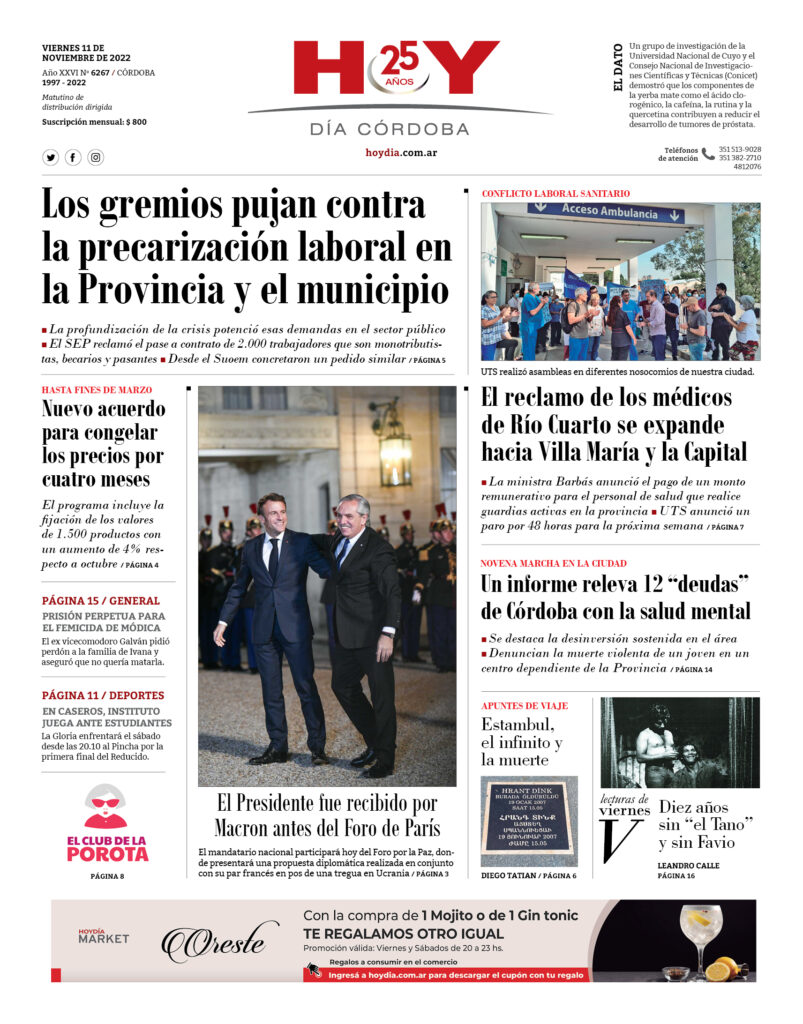 Portada 11.11.2022 Portada 11.11.2022