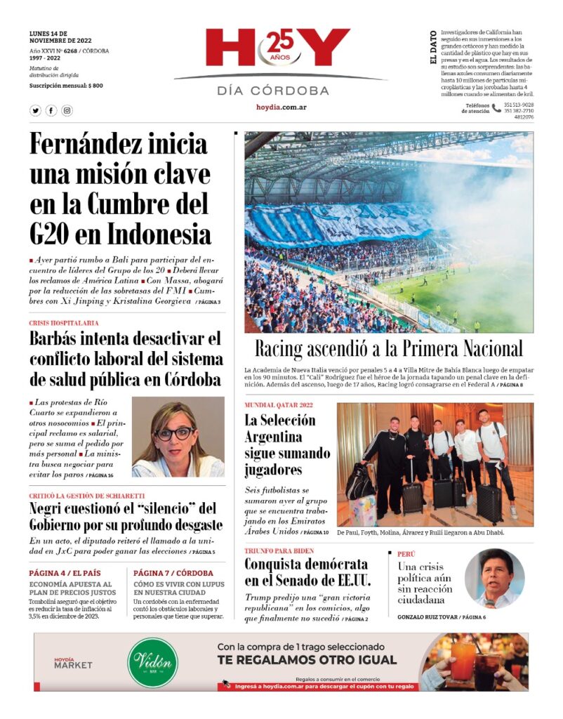 Portada 14.11.2022 Portada 14.11.2022